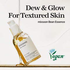 Mixsoon Bean Essence texture close-up highlights smooth non-sticky finish