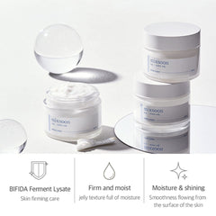 Mixsoon Bifida Cream rich with ferment extract nourishes skin.