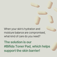 mixsoon bifida toner pad layered sponge detail emphasizing delivery of actives to the skin