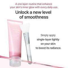 Mixsoon Collagen Glass Skin Mask peel-off action in motion