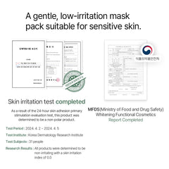 Mixsoon Daily Mask Weekly Care Set Wednesday Calming Mask soothes sensitive skin for comfort.