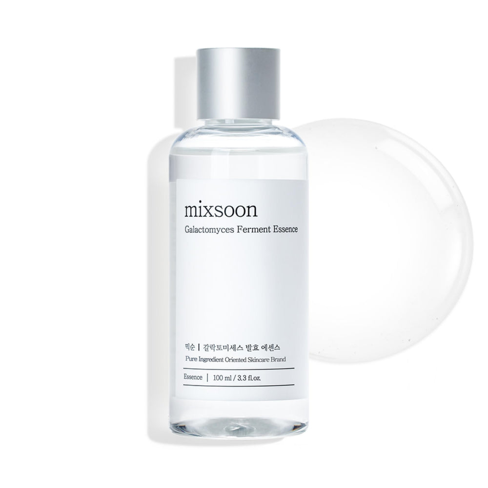 Mixsoon Galactomyces Ferment Essence bottle offers lightweight hydration for daily use.