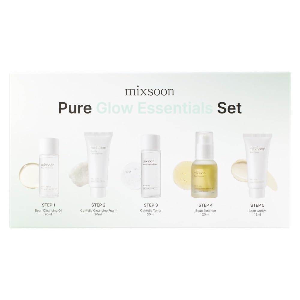 mixsoon Pure Glow Bean Cleansing Oil pour for a gentle, refreshing cleanse