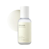 Mixsoon Soybean Milk Serum bottle shows hydrating formula for radiant skin.