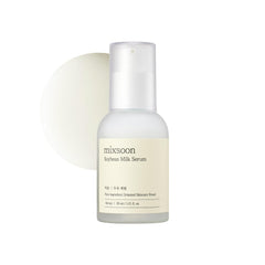 mixsoon Soybean Milk Serum bottle, highlighting hydrating skin nourishment for smooth, luminous skin