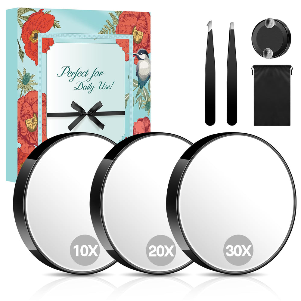 MIYADIVA magnifying mirror 10x for daily skincare and makeup