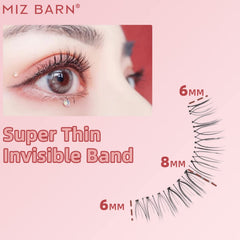 Miz Barn package photo shows 4-pair bundle with handmade Korean fiber for luxury.