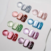 MIZHSE cat-eye gel nail polish kit packaging showing gift-ready presentation.
