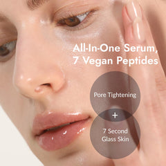 MIZON 7-Peptide Booster Serum applied for a smooth, comfortable skin feel.