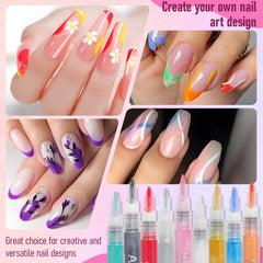MKNZOME 12-color swatches preview vibrant palette for nail art