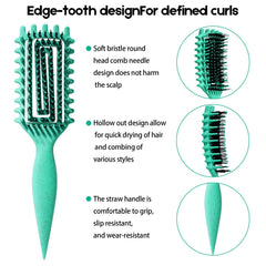 MMBVSZ Candybrush bristle layout supports gentle detangling with reduced pulling.