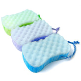 MMGGFQ 3-pcs bath sponge color pack offering gentle daily exfoliation for smoother skin.