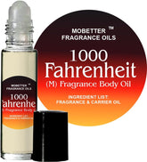 MoBetter Fragrance Oils 1000 Fahrenheit bottle-pour shows long-lasting masculine scent