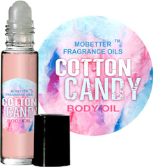 MOBETTER Cotton Candy roll-on bottle front for on-the-go scent.