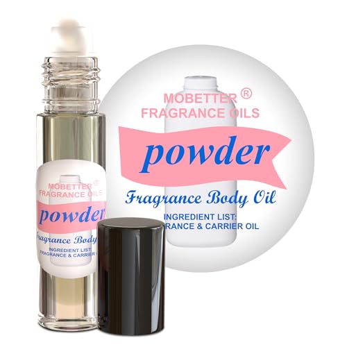 MOBETTER FRAGRANCE OILS powder fresh bottle highlights long-lasting, alcohol-free scent.