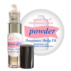 MOBETTER FRAGRANCE OILS powder fresh bottle highlights long-lasting, alcohol-free scent.