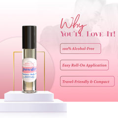 MOBETTER FRAGRANCE OILS powder fresh packaging underscores compact, travel-ready design.