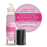 MOBETTER FRAGRANCE OILS Vickies Secret Bombshelter bottle for all-day wear and easy reapplication.
