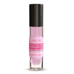 MOBETTER FRAGRANCE OILS Vickies Secret Bombshelter cap closeup showing compact travel-size oil.