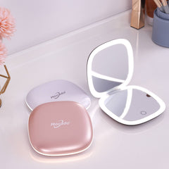 Mocado compact LED mirror 10X detail magnifier for precise makeup work