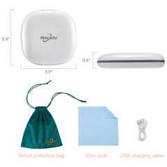 Mocado compact LED mirror 1X view for overall makeup inspection