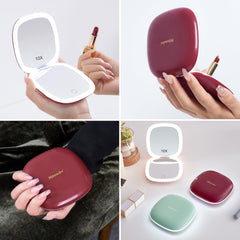 Mocado compact LED travel mirror 10x magnification for detailed grooming
