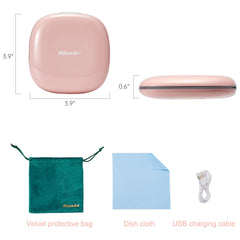 Mocado compact LED travel mirror with 10x magnification for precise detail work.