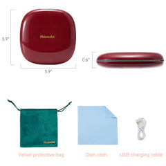 Mocado compact LED travel mirror 1x magnification for overall makeup check