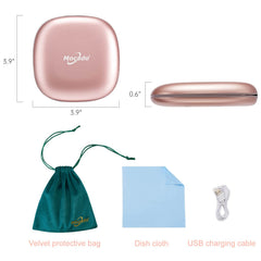 Rose gold Mocado travel mirror with dimmable light for versatile use