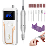 MOCOWIND portable nail drill at 35000 RPM ideal for on-the-go manicures.