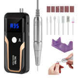 MOCOWIND portable nail drill black for professional on-the-go precision