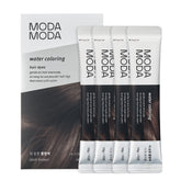 MODA MODA water coloring packets closeup for mess-free at-home gray coverage