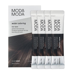 MODA MODA water coloring packets closeup for mess-free at-home gray coverage