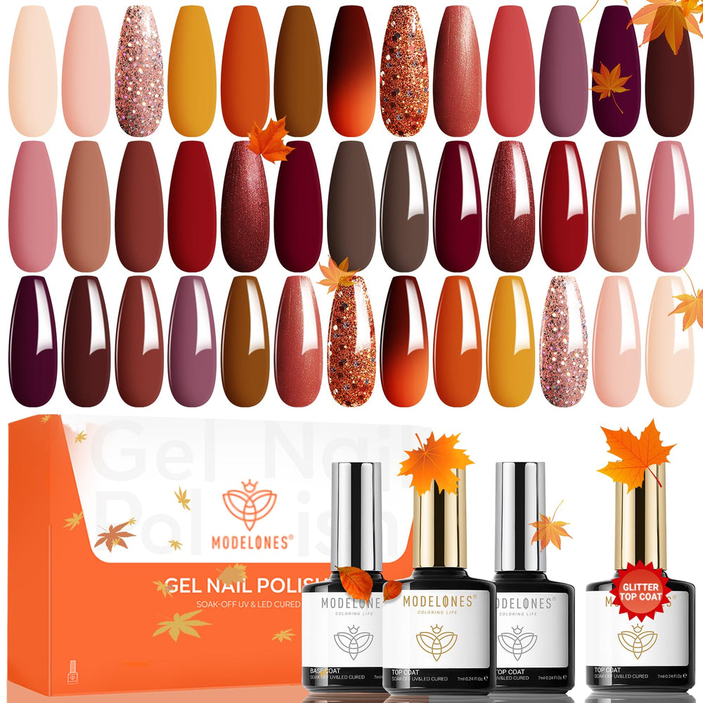 Modelones 24 PCS kit packaging for at-home manicure convenience and variety