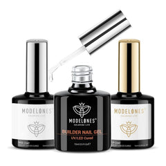 Modelones builder nail gel clear thickens nails for stronger overlays
