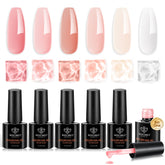 modelones builder nail gel set packaging for a premium home manicure look