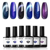 Modelones cat-eye glitter black 7ml bottle with magnetic shimmer