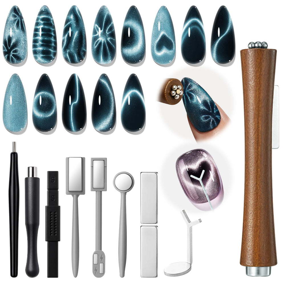 Modelones cat eye magnet rectangular head enables precise nail designs