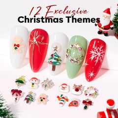 Modelones gingerbread man charm for cute holiday nails.