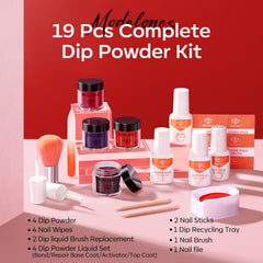 Modelones dip liquid set with bond and coats for durable DIY nails
