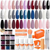 Modelones dip powder 20 colors swatches for versatile at home nail styling