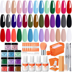Modelones dip powder kit 20 colors front view shows versatile color range.
