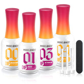 modelones dip powder liquid set base coat bottle provides strong adhesion for a smooth at-home manicure.