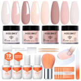Modelones dip powder nude shade swatch for salon-quality manicure at home.