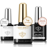 modelones gel base coat bottle provides smooth foundation for long-lasting nail art