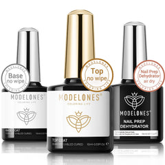 modelones gel base coat bottle provides smooth foundation for long-lasting nail art