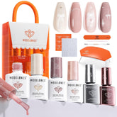 Modelones gel nail kit with UV light included for at home salon style.