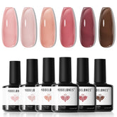 Modelones gel nail polish set with six colors offers chic at-home manicures and quick-dry shine.