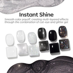 Modelones gel nail polish bottle in white provides clean, minimalist look for versatile outfits.