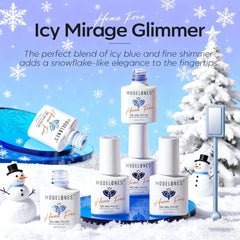 Modelones royal blue glitter gel polish swatch for bold shimmer nails.
